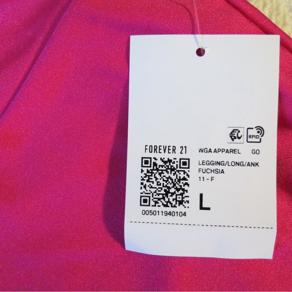 Fuchsia Ankle Length Forever 21 Leggings - Picture 5 of 5